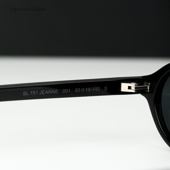 Saint Laurent Men Sunglasses Black Oval SL751 JEANNE 001 BRAND NEW - Picture 6 of 14